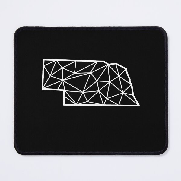 Item preview, Geometric Nebraska State Design - White Lines designed and sold by anne-dromeda.