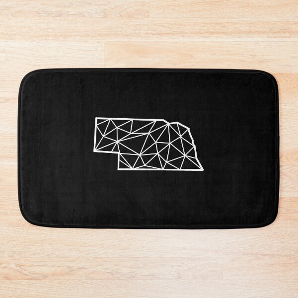 Item preview, Geometric Nebraska State Design - White Lines designed and sold by anne-dromeda.