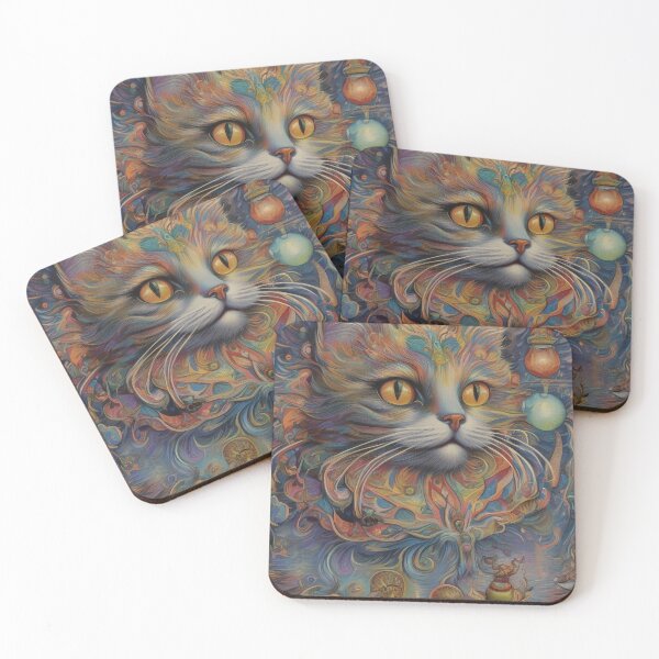 Item preview, Louis Wain Schizophrenia Cat Painting For Cat Lovers designed and sold by Petsthetic.