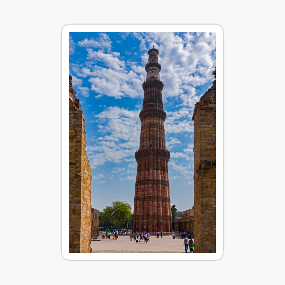 Qutub Minar Line Art Delhi India Stock Vector (Royalty Free) 1403325161 |  Shutterstock