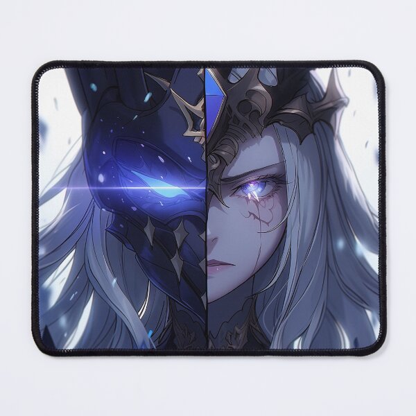 Item preview, Fantasy Luminous Blue Fighter Anime Girl designed and sold by bubblegoth.