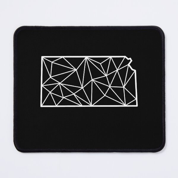 Item preview, Geometric Kansas State Design - White Lines designed and sold by anne-dromeda.