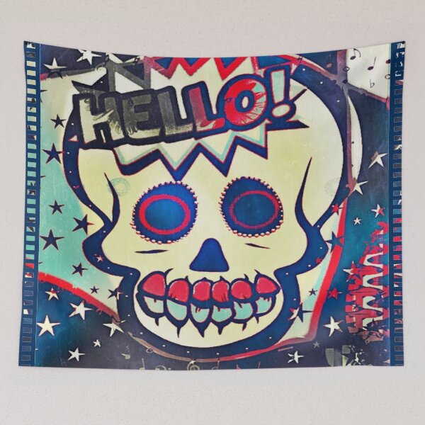 Item preview, FUNNY AND CRAZY SKULL designed and sold by inarausch2023.
