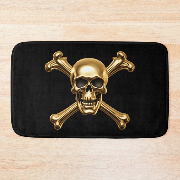 Item preview, Golden Pirate Jolly Roger  designed and sold by GhostedSpirit.
