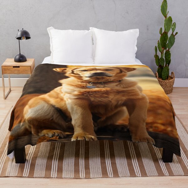 Item preview, Loyal Companion in Golden Radiance designed and sold by Enchanting Art Vista.