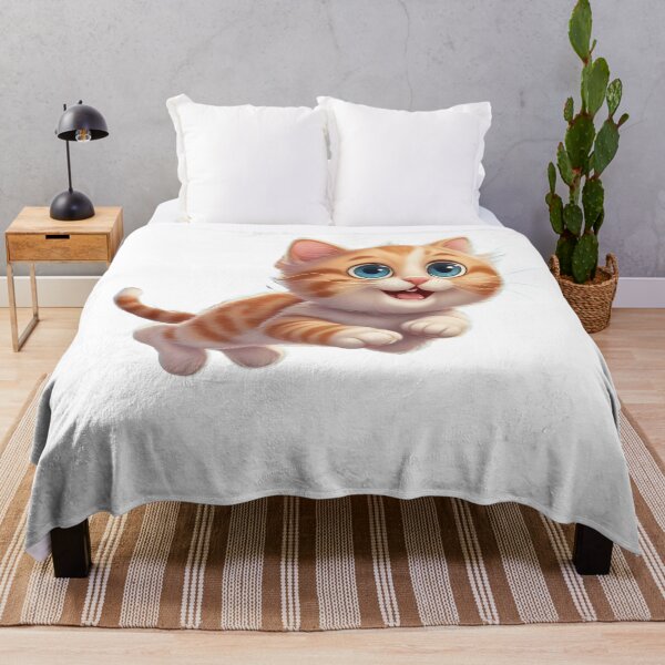 Item preview, Cute kitten jumping designed and sold by Sopilka.