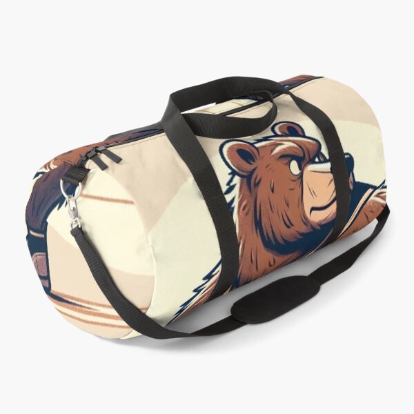 Item preview, Cartoon Bear Dribbling a Basketball designed and sold by Zestpond.