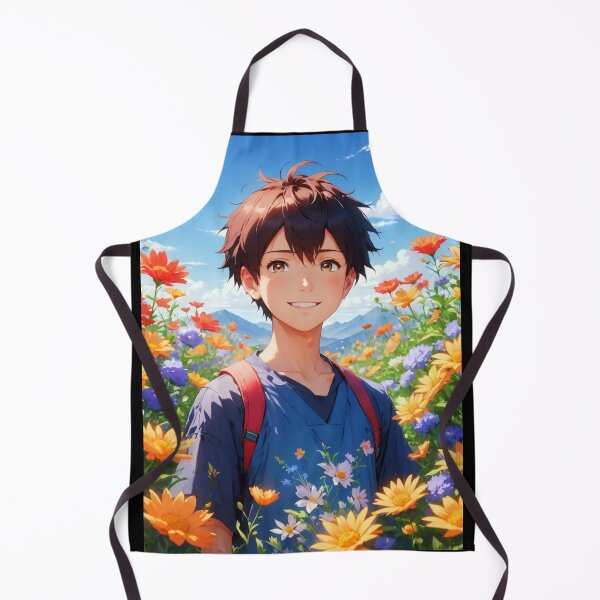 Item preview, Anime Boy In Flower Field designed and sold by Bunmigraphics .