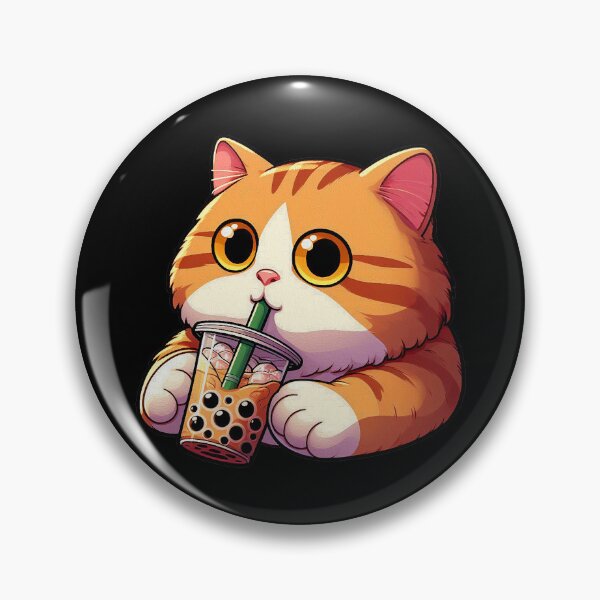 Item preview, Tabby Cat Bubble Milk Tea designed and sold by plushism.