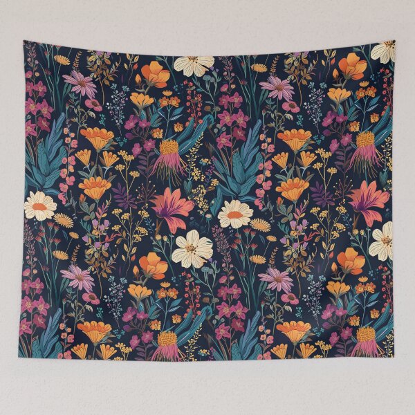 Item preview, Bohemian Spring Floral Print designed and sold by Myra365Art.