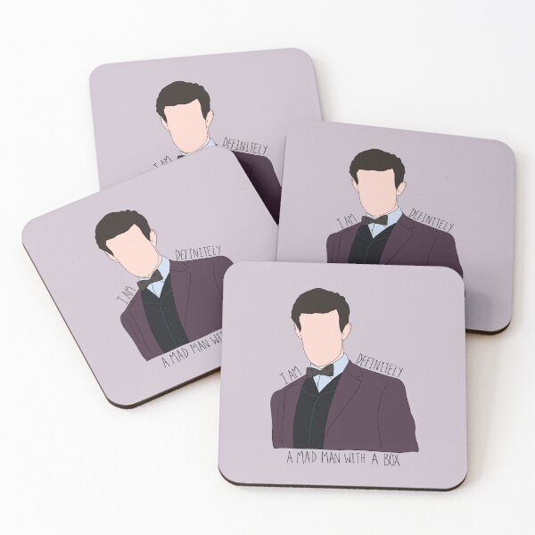 Item preview, "I Am Definitely A Mad Man With A Box" Eleventh Doctor Quote Print Design  designed and sold by abldesign.