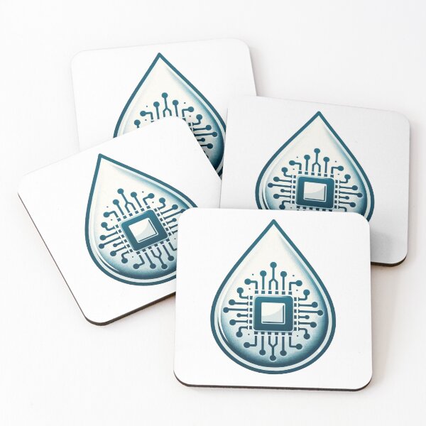 Item preview, Eco-Friendly Chip inside a Water Drop designed and sold by Geekbits-Store.