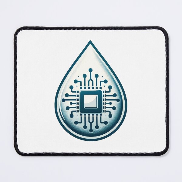 Item preview, Eco-Friendly Chip inside a Water Drop designed and sold by Geekbits-Store.