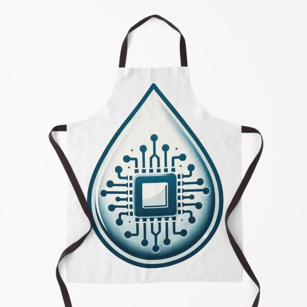 Item preview, Eco-Friendly Chip inside a Water Drop designed and sold by Geekbits-Store.