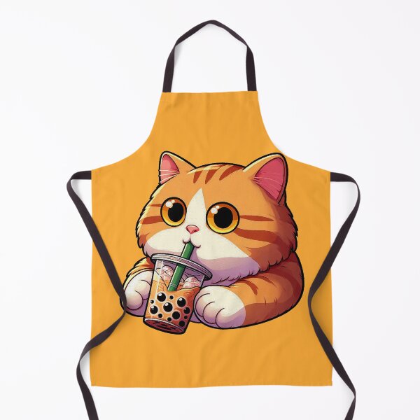 Item preview, Tabby Cat Bubble Milk Tea designed and sold by plushism.