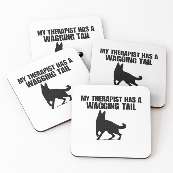 Item preview, My therapist has a wagging tail funny dog quotes designed and sold by Nicet-shirt1.