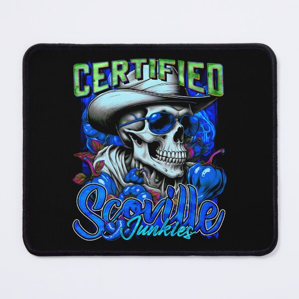 Item preview, Certified Scoville Junkies: Skulls Grinning Through the Habanero Haze [Lapis] designed and sold by SuriyaArts.