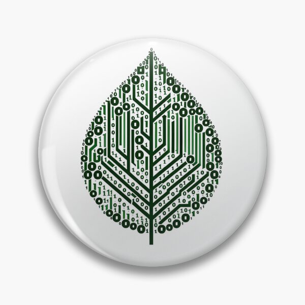 Item preview, Binary Leaf - Eco Friendly Technology designed and sold by Geekbits-Store.