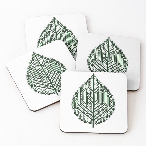 Item preview, Binary Leaf - Eco Friendly Technology designed and sold by Geekbits-Store.