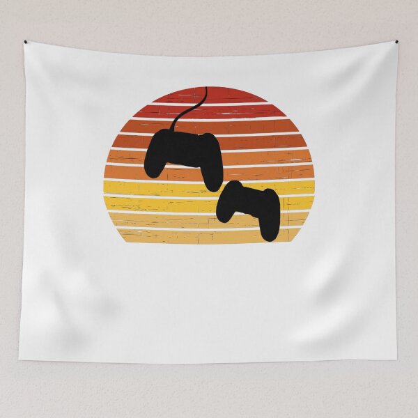 Item preview, Retro Sunset Video Game Controllers - PanfurWare LLC designed and sold by PanfurWare-LLC.