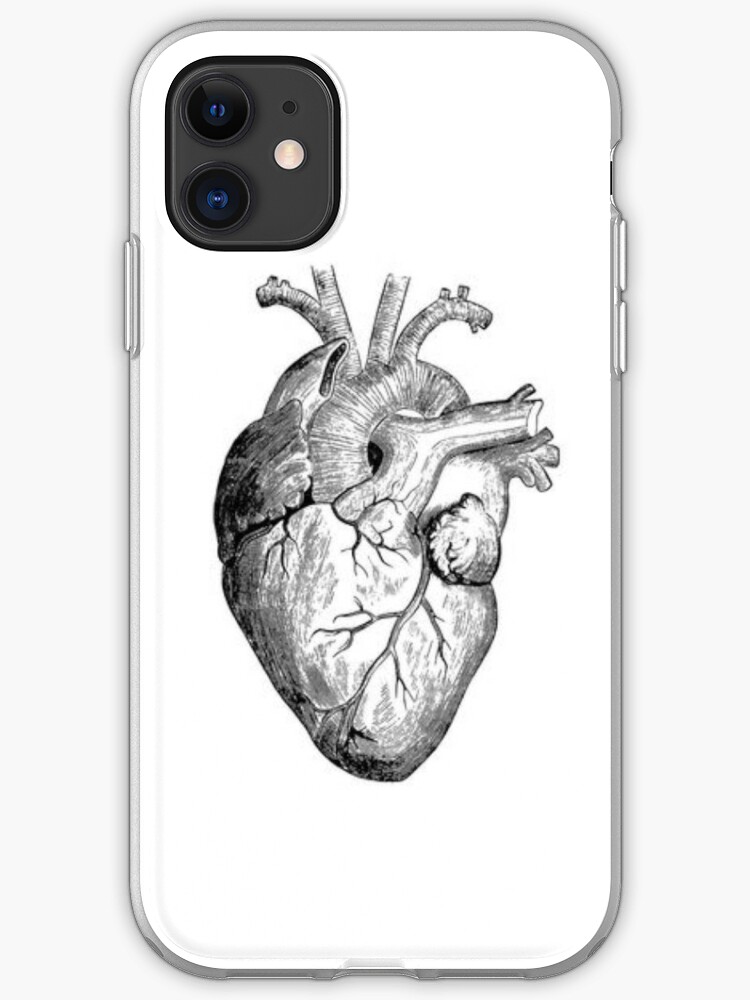 Realistic Heart Drawing Iphone Case Cover By Rockymountains