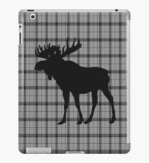 Moose: Grey Plaid iPad Case/Skin