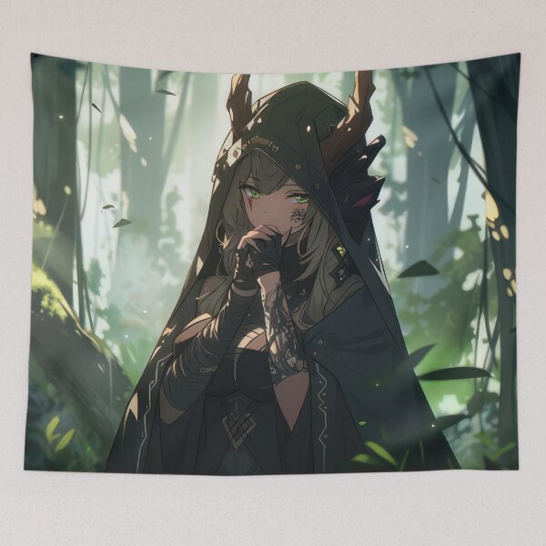 Item preview, Anime Girl in Forest designed and sold by momosstyle.