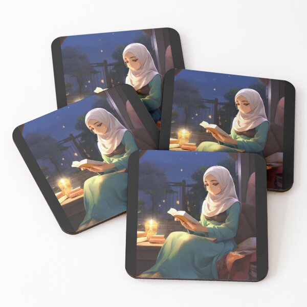 Item preview, Hijabi Anime Reader designed and sold by ReyhansArtWorld.