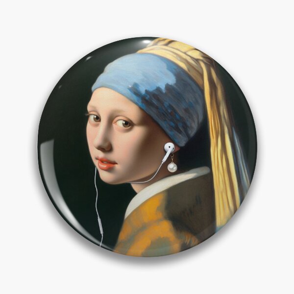 Item preview, Girl with Pearl Earring Vermeer painting  designed and sold by ArtUnova.