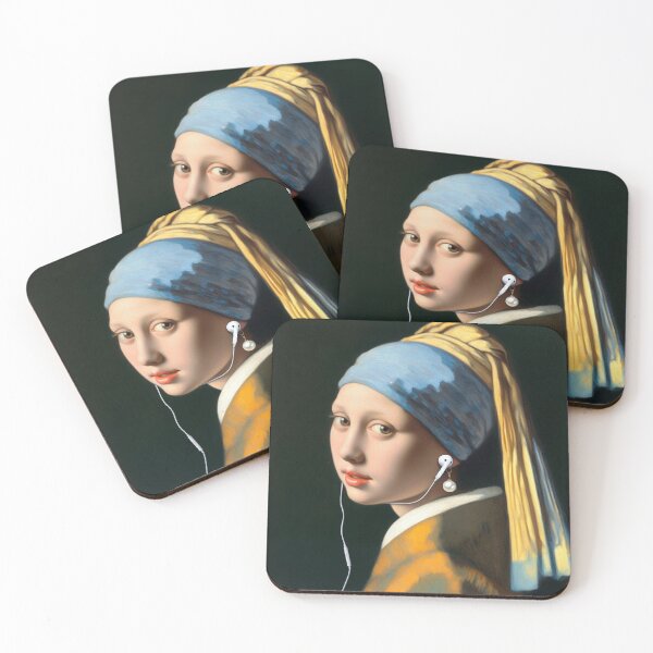 Item preview, Girl with Pearl Earring Vermeer painting  designed and sold by ArtUnova.