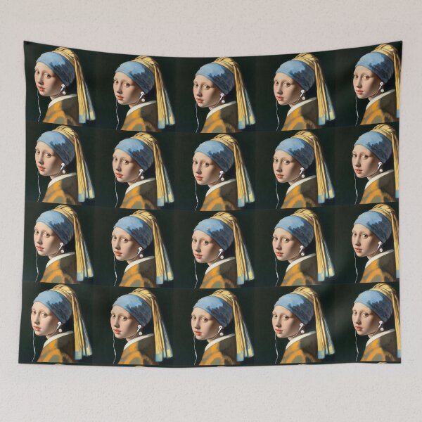 Item preview, Girl with Pearl Earring Vermeer painting  designed and sold by ArtUnova.