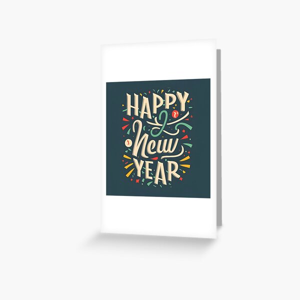 Item preview, Happy New Year art designed and sold by ScaryAI.