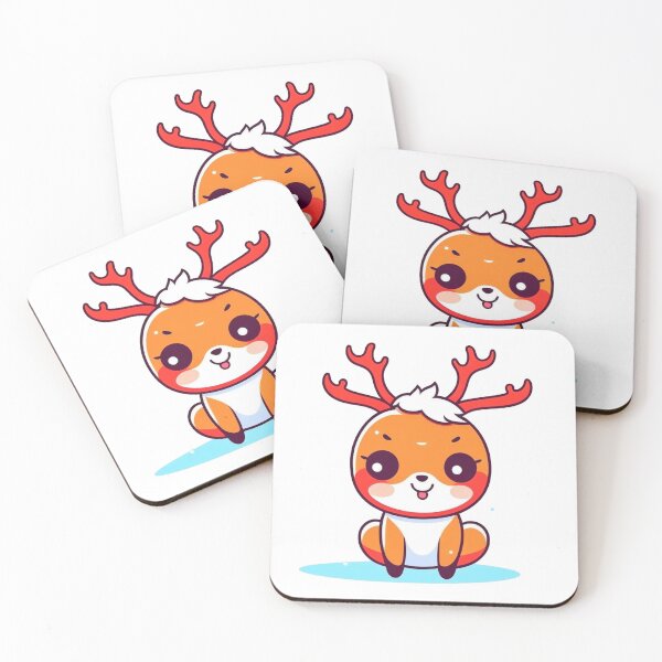 Item preview, Cute Santas Little Helper Kawaii Christmas Reindeer  designed and sold by SantasHelpers.