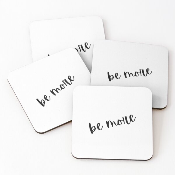 Item preview, Be More Black and White Typography designed and sold by Quote Gallery.