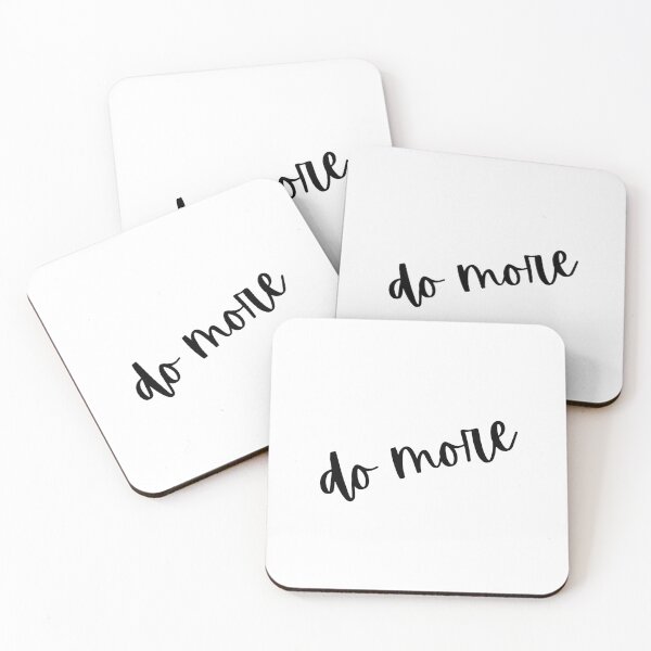 Item preview, Do More Black and White Typography designed and sold by Quote Gallery.