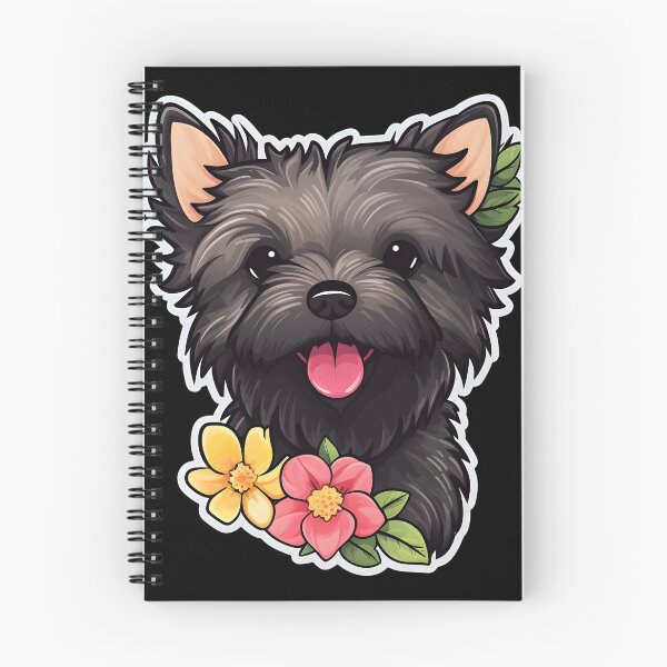 Item preview, Cairn Terrier in Flowers designed and sold by CUTEDOGGIEZ.