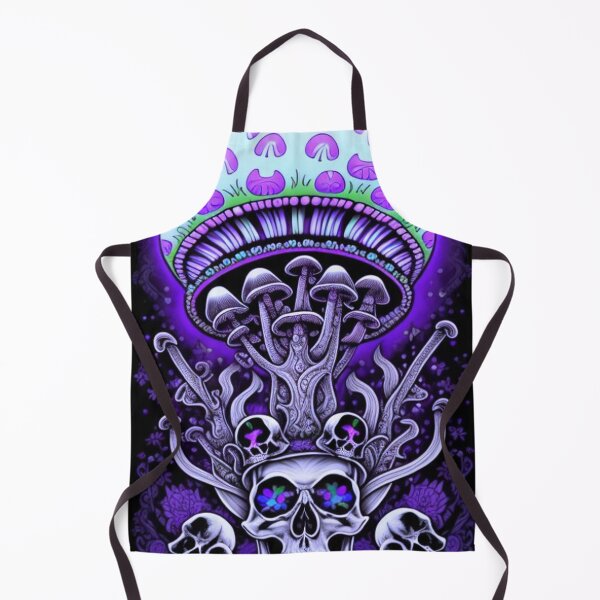 Item preview, Psychedelic Mushrooms & Skulls designed and sold by TheDarkWardrobe.