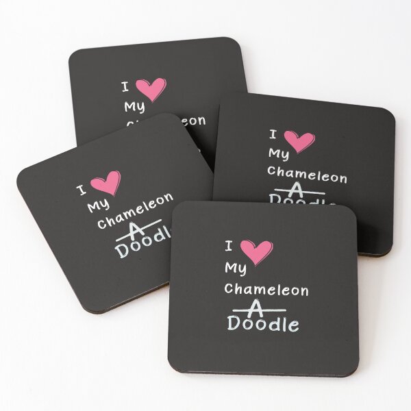 Item preview, Charming Affection: 'I Love My Chameleon' -A Doodled Delight designed and sold by EducaPro.