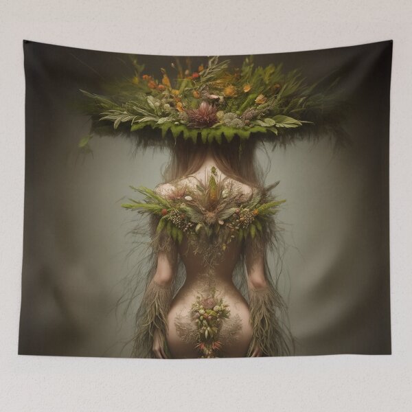 Item preview, Beautiful enigmatic Lady of the forest designed and sold by Fantasymachine.