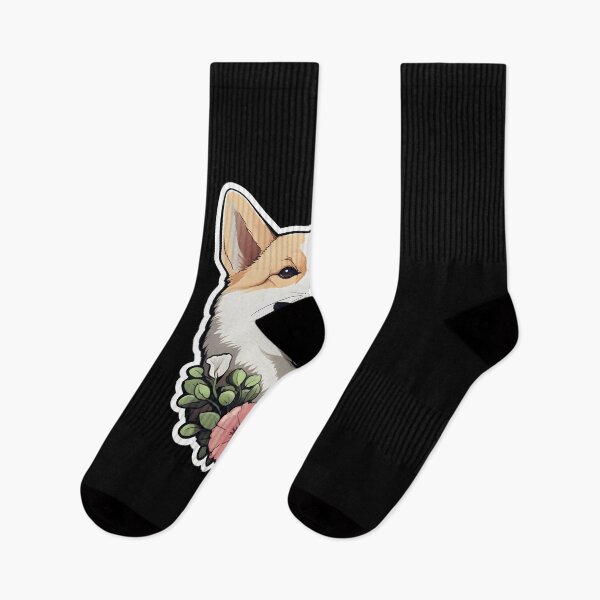 Item preview, Canaan Dog in Flowers designed and sold by CUTEDOGGIEZ.