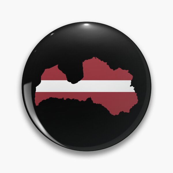 Item preview, Flag Map of Latvia designed and sold by feether-store.