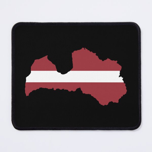 Item preview, Flag Map of Latvia designed and sold by feether-store.