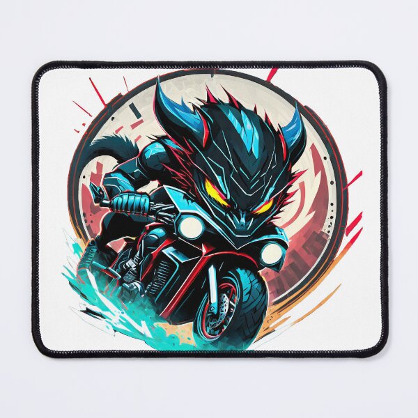Item preview, Racer Kitty on a Motorcycle designed and sold by BADESIGNZZ.