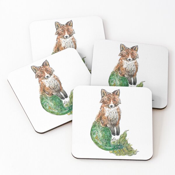 Item preview, Fox Mermaid designed and sold by Aquabunart.