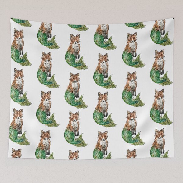 Item preview, Fox Mermaid designed and sold by Aquabunart.