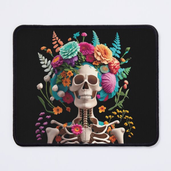 Item preview, Skeleton with floral wreath designed and sold by LuckyFamily.