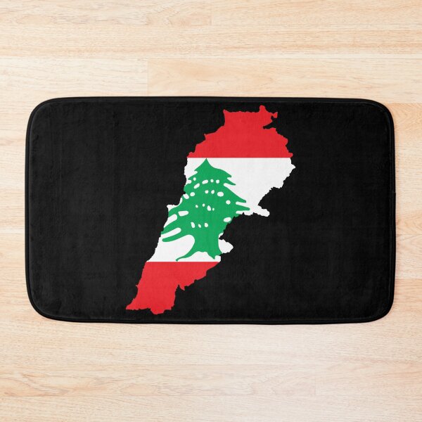 Aperçu de l'œuvre Carte du drapeau du Liban créée et vendue par feether-store.