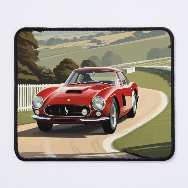 Artikelvorschau, Italienisches rotes GT-Oldtimer-Poster entworfen und verkauft von VenZolic.