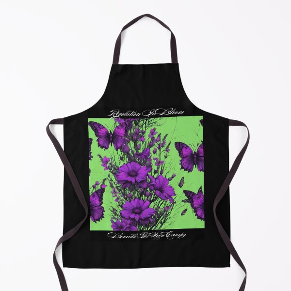 Item preview, Cyber Punk Wildflowers With Butterflies Neon Color Design designed and sold by EarthArtDesigns.