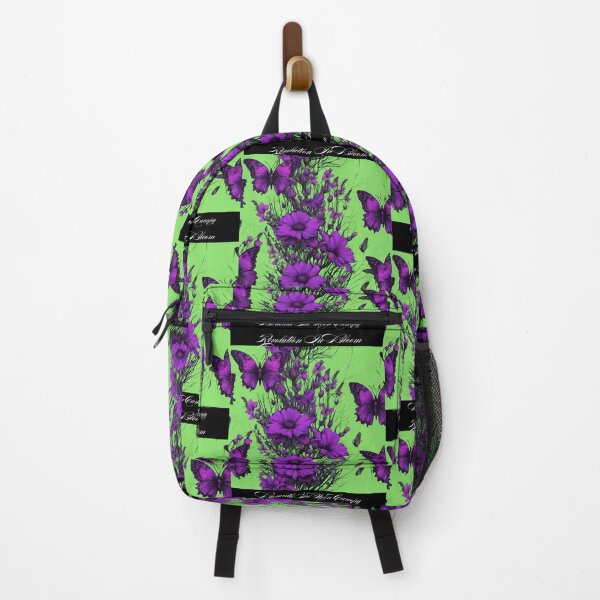 Item preview, Cyber Punk Wildflowers With Butterflies Neon Color Design designed and sold by EarthArtDesigns.